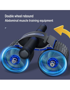 Rueda Abdominal GELETE con Asistencia y Almohadilla - Azul 2