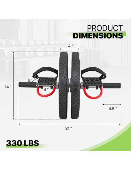 Rueda de Abdominales Genérico con Pedal Antideslizante 150 kg Rueda de Abdominales Genérico con Pedal Antideslizante 150 kg