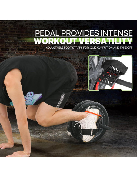 Rueda de Abdominales Genérico con Pedal Antideslizante 150 kg Rueda de Abdominales Genérico con Pedal Antideslizante 150 kg