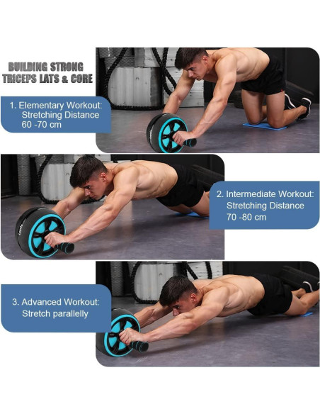 Kit de Rueda de Abdominales Luyata 10 en 1 con Accesorios