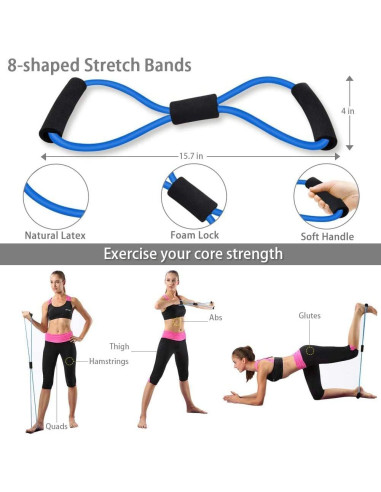 Kit de Rueda de Abdominales Luyata 10 en 1 con Accesorios