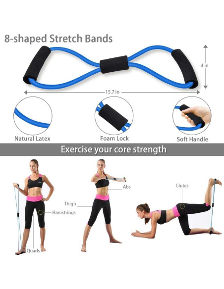 Kit de Rueda de Abdominales Luyata 10 en 1 con Accesorios