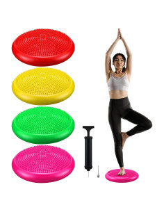 Cojines Inestables Inflables Sotiff 34 cm - 4 Piezas con Bomba