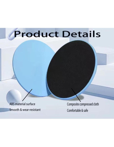 4 Discos Deslizantes Duales YVRUXIKN para Entrenamiento Núcleo