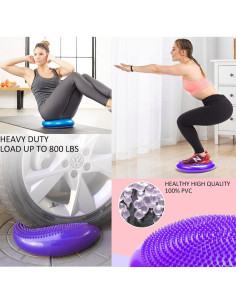 Paquete de 3 Cojines Inflables Genérico 33 cm PVC para Equilibrio 2