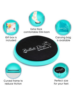 Disco de Giro de Ballet MaxDancer 14 cm Azul para Piruetas 2