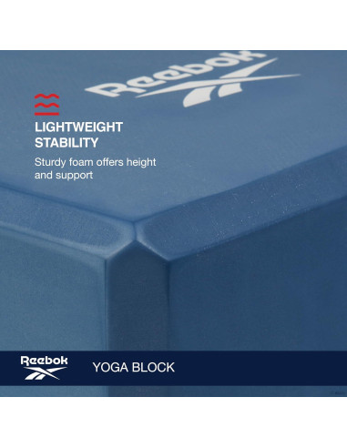 Bloque de Yoga Reebok Cereza 10.16x15.24x22.86 cm Antideslizante