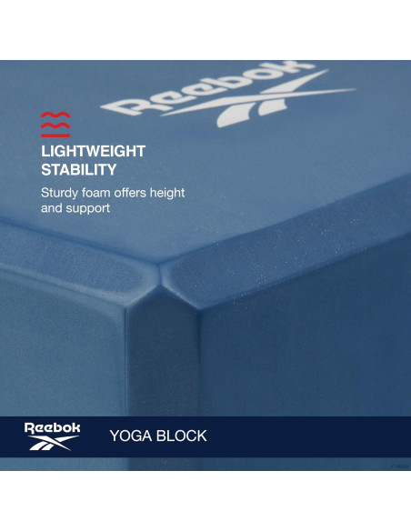 Bloque de Yoga Reebok Cereza 10.16x15.24x22.86 cm Antideslizante