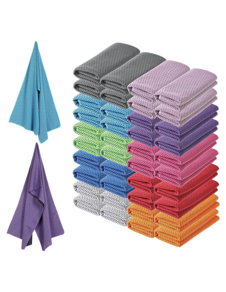 Toallas Enfriadoras de Microfibra Hosuly 40 Pcs 120x30 cm