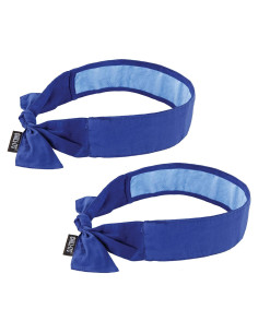 Bandana Refrigerante Ergodyne Chill-Its 6700CT, Azul, Paquete de 2