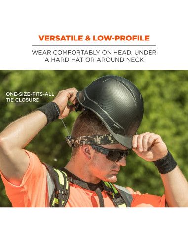 Bandana Refrigerante Ergodyne Chill-Its 6700CT, Azul, Paquete de 2