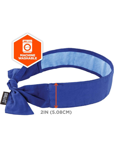 Bandana Refrigerante Ergodyne Chill-Its 6700CT, Azul, Paquete de 2