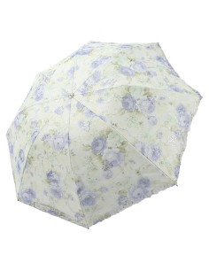 Paraguas Compacto Plegable Aikelai Floral UV 95% Azul