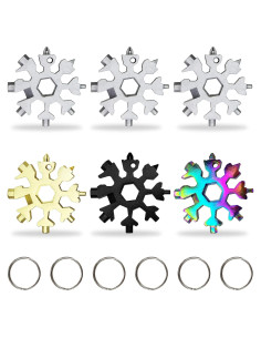 Multiherramienta Copo de Nieve 18 en 1 Rtudan - Regalo Navidad