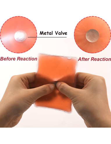 Calentadores de Manos Reutilizables Coldchill 4PCS Rojo