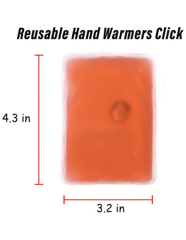 Calentadores de Manos Reutilizables Coldchill 4PCS Rojo