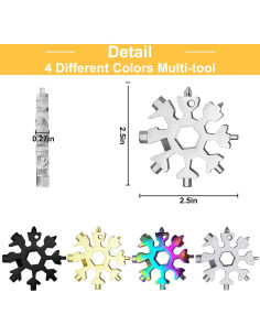 Multiherramienta Copo de Nieve 18 en 1 Rtudan - Regalo Navidad 2