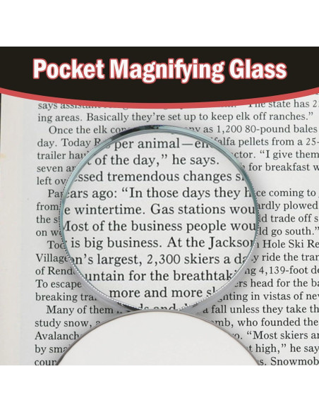 Lupa de Mano Rongon 20X Plegable con Estuche de Metal