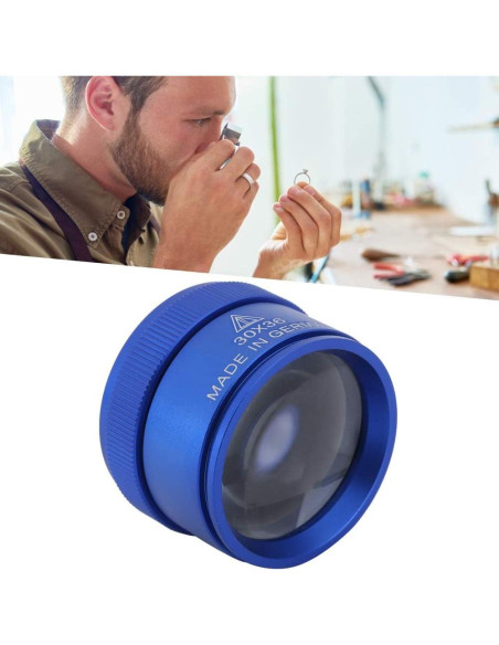 Lupa de Joyero Cosiki 30X Plegable Azul 4.2x2.9cm