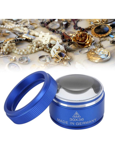 Lupa de Joyero Cosiki 30X Plegable Azul 4.2x2.9cm