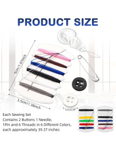 Kit de Costura de Viaje Yuxung 400 Piezas Multicolor 2
