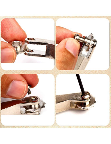 Juego de Herramientas de Costura de Cuero Jmuiiu con 3 Ruedas