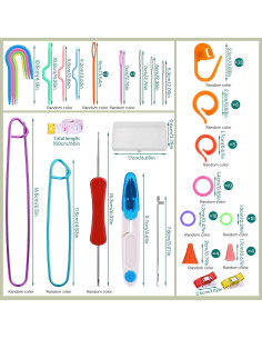 Kit Completo de Tejido JUPEAN 91 Piezas con Accesorios 2