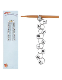 Marcadores de Puntos de Tejido NBEADS 2 Pcs Acrílico 8.5 cm