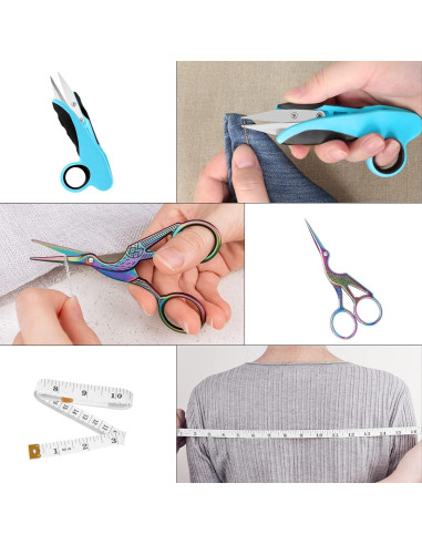 Set de Costura Asdirne - 5 Piezas Tijeras Acero Inoxidable