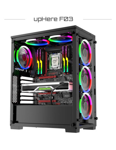 Ventilador LED 120mm upHere Silencioso RGB Triple Pack