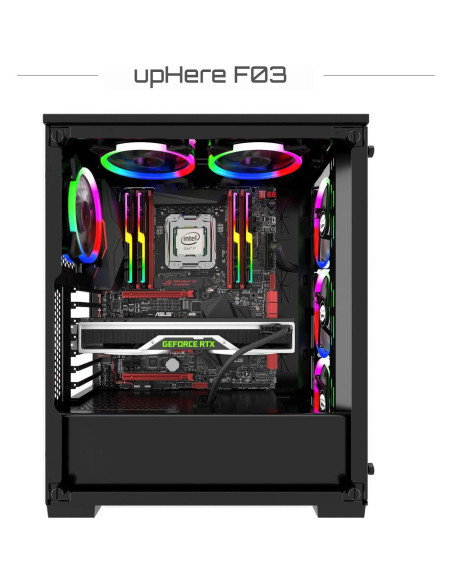 Ventilador LED 120mm upHere Silencioso RGB Triple Pack