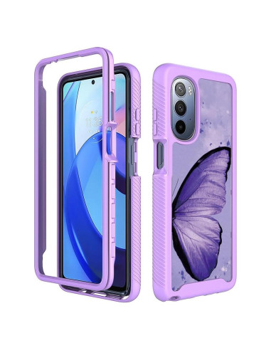 Funda Doble Capa Motorola Moto G Stylus 5G 2022 Morada