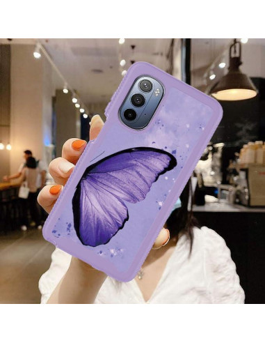 Funda Doble Capa Motorola Moto G Stylus 5G 2022 Morada