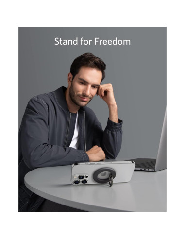 Soporte Anker MagGo 610 para iPhone 12/13/14/15/16 Gris