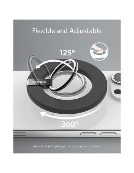 Soporte Anker MagGo 610 para iPhone 12/13/14/15/16 Gris Soporte Anker MagGo 610 para iPhone 12/13/14/15/16 Gris