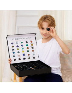 Set de Rocas y Minerales YXZZWL - 30 Piezas Educativas 2