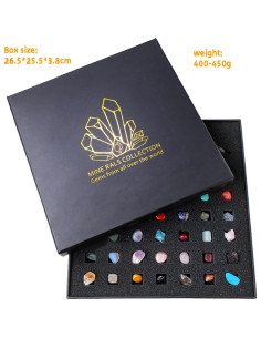 Kit de Rocas 43 Piezas Vbvbip con Herramientas de Geología 2