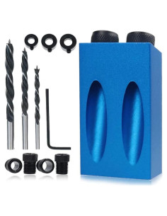 Plantilla de Agujeros de Pocket EBTOOLS 15 con Brocas 6/8/10mm