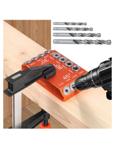 Guía de Taladro Multi-Ángulo Aluminio Steel DN Mate 30/45/90