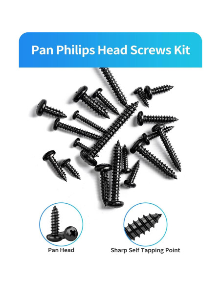 Kit de Tornillos de Acero Inoxidable DIVANC 550Pcs Cabeza Pan