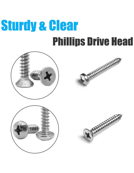 Kit de Tornillos Autoperforantes M6 M5 M4 M3 - 815pcs Acero Inoxidable