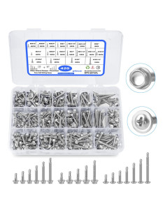 Tornillos Autoperforantes CGBOOM 420pcs Acero Inoxidable 410