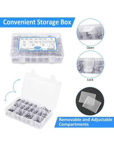 Tornillos Autoperforantes CGBOOM 420pcs Acero Inoxidable 410
