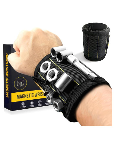 Pulsera Magnética PRIKETY - Organizador de Herramientas 15 Imanes