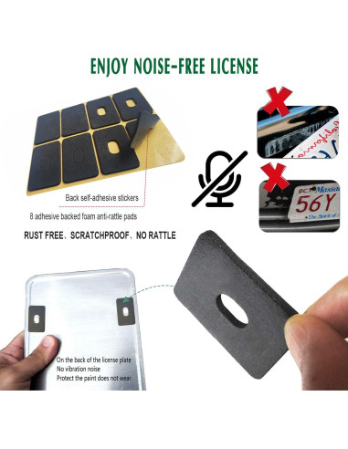 Tornillos Antirrobo M6 de Acero Inoxidable para Placas de Matrícula