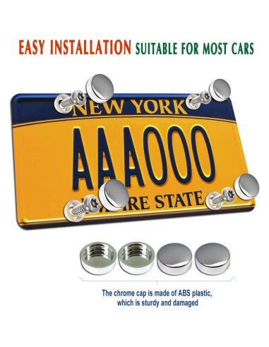 Tornillos Antirrobo M6 de Acero Inoxidable para Placas de Matrícula