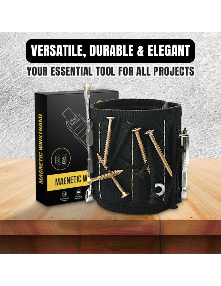 Pulsera Magnética PRIKETY - Organizador de Herramientas 15 Imanes