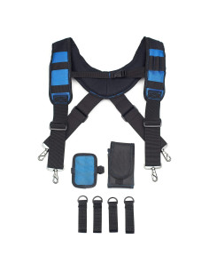 Suspenders Magnéticos Finegift para Cinturón de Herramientas Azul