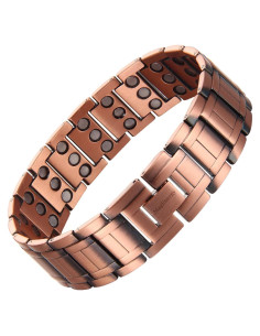 Pulsera Magnética de Cobre MagEnergy Ajustable para Hombres
