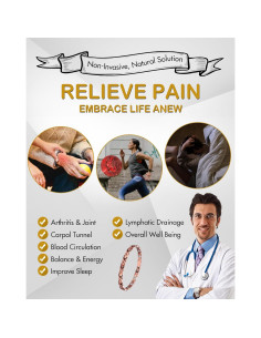 Pulsera Magnética de Cobre Feraco 99.99% Pura para Mujeres 2